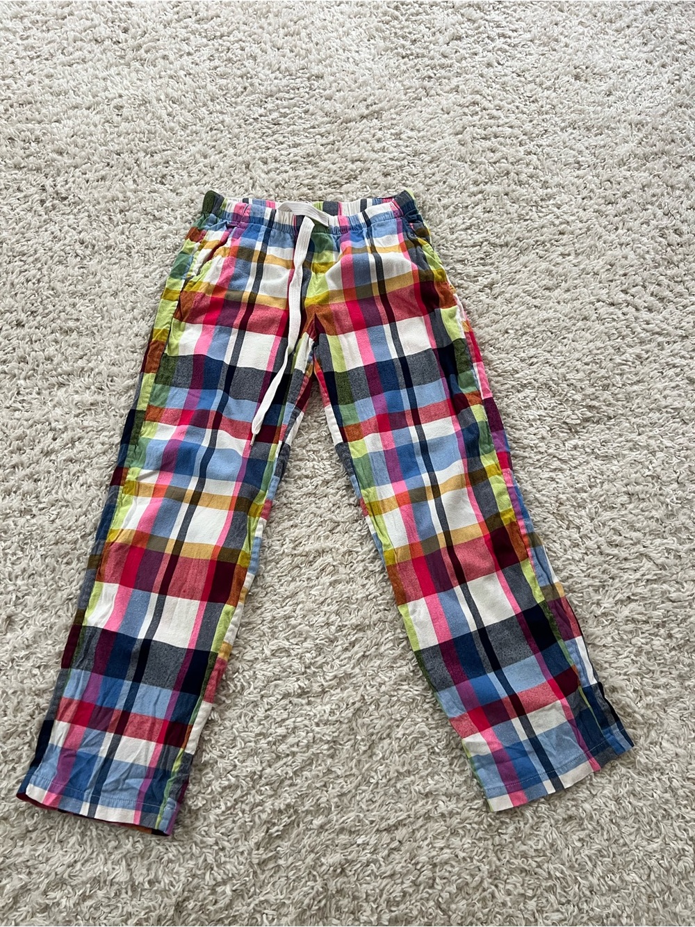 Colorful Plaid Lightweight Lounge Pants